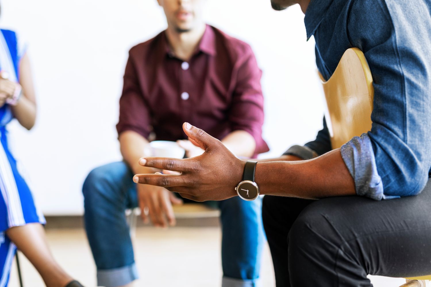 People meeting in a support group